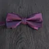Cuello Pajarita Flor Plana Hombres Vestido Negocio Ejecutivo Núcleo de Flor Hecho a Mano Jacquard Doble Graduación Fiesta de Cumpleaños