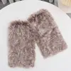 Cubrecubrepiernas de chica hot transfronterizo calcetines de pelo otoño e invierno chica dulce playa botas de lana para pierna mujer