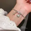 Pulsera de Concha de Estrella de Mar Perla Plateada Rota Diseño de Nicho Pulsera de Gama Alta Moda Versátil Joyería Personalizada para Mujeres Venta al por Mayor