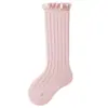 Novedad Primavera y Otoño 2026 Calcetines Vintage de Encaje a Media Pantorrilla para Niños Estilo Coreano Calcetines de Media Pantorrilla a la Moda para Niños