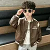 9582 Chaqueta de Cuero para Niños 2026 Nueva Primavera y Otoño Fresca Atractiva Ropa de Cuero para Motociclistas Estilo Otoño para Bebé Chaqueta de Moda