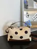 Bolso Nuevo de Moda Primavera 2026 de Lunares con Colores Contrastantes, Bolso Cruzado de Moda y con Estilo, Bolso de Mano Exquisito, Bolso Tote Relajado