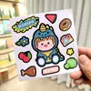 Benny Oso Dibujo Animado Lindo ins Taza Térmica Taza Panza Grande Pegatina pvc Taza de Agua Pegatina Impermeable Pegatina para Diario