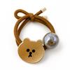 Aro para el pelo con forma de oso sonriente, estilo coreano, sencillo, grueso, elástico, para niña, correa para el pelo, accesorios para el cabello