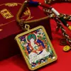 Collar con colgante de amuleto del zodíaco tibetano thangka pintado tradicional ocho deidades guardianas oferta especial colgante sin imperfecciones