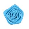 Cabeça flor jóias segurando flor cabeça plana flor 3,5 cm mão dobrável fita rosa flor 25 cor ponto opcional