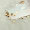 Pacote 14K ouro cor-preservação suave redondo bolo contas diy jóias artesanais acessórios colar de mão com contas enfiar contas espaçador material