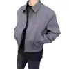 Chaqueta de nicho moderna estilo americano para hombre, nuevo modelo otoño 2026, chaqueta corta casual holgada con cuello de solapa, ropa exterior para hombre