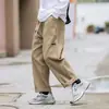 Pantalones casuales rectos clásicos, sencillos y versátiles de otoño para hombres y adolescentes, pantalones cargo holgados estilo Hong Kong para exteriores y senderismo