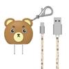 Cargador rápido creativo cabeza cable de datos de cuero gato panda adecuado para enchufe de teléfono móvil Apple Huawei traje de cable de datos
