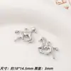 Colgante de aleación Año Nuevo del Caballo Mini Encanto de Pony Pulsera DIY Hecha a Mano Accesorios para Collares Joyería Materiales Cuentas