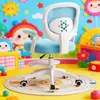 Silla de estudio para niños, altura ajustable para uso en casa, adecuada para estudiantes, con respaldo, diseño moderno y minimalista