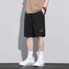 Verano Transfronterizo Nuevo Estilo Holgados Seda de Hielo Secado Rápido Ropa de Trabajo Delgados Pierna Recta Pantalones de Cinco Puntos Shorts Deportivos Casuales para Hombre