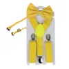 Tirantes Infantiles de una Sola Capa con Pajarita y 3 Pinzas, Pinzas Redondas Brillantes, Tirantes para Pantalones Cargo, Juego de Tirantes Infantiles al por Mayor