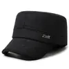 Chapéus de inverno para homens de meia-idade e idosos, chapéu de couro forrado com fleece quente para o papai, boné de beisebol espessado à prova de frio para o vovô
