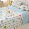 Funda de Cama de Algodón Puro de Dibujos Animados para Niños, Pieza Única para Todas las Estaciones, Colchón de Terciopelo de Leche, Reversible, Colcha de Cama, Sábanas de Cama, Juego de Tres Piezas
