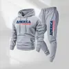 Conjunto de Sudadera con Capucha y Logo Personalizado Amazon Transfronterizo Sudaderas Unisex Moda Urbana Venta al por Mayor de Sudaderas Desde Una Pieza
