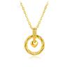 Nuevo collar de oro Mobius Love, collar de personalidad de moda con forma de corazón chapado en oro de 18 quilates, regalo de San Valentín