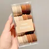 Elástico de borracha alta cor anel de toalha crianças e meninas rabo de cavalo lata corda de cabelo simples acessórios de cabelo corda para cocar cocar
