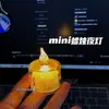 Decoración romántica, mini luz de noche de vela simulada parpadeante, regalo de cumpleaños creativo electrónico LED