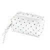 Nova Bolsa Simples Acolchoada de Bolinhas para Batom de Mão Bolsa de Cosméticos Bolsa Pequena de Armazenamento Porta-Moedas Mini Bolsa de Mão Portátil