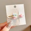 Pinza para el pelo con estampado de leopardo y flores, accesorio para el pelo elegante y exquisito, pinza dulce para flequillo, pinza para el pelo para mechones sueltos, adorno para el pelo elegante y exquisito