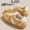 Zapatos de Entrenamiento Alemanes de Cuero Genuino para Mujer que Aumentan la Altura, Zapatillas Versátiles de Malla Transpirable, Nuevos Zapatos Deportivos Casuales de Verano 2026