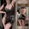 Lingerie Sexy Desejo Puro Renda Sexy Suspensório Camisola Recorte Profundo V Quente Seios Pequenos Pijama Uniforme Sexy Tentação