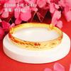 Pulsera de Oro Aluvial, Gypsophila, Joyería de Alta Gama para Mujer, Pulsera de Oro de Imitación, Pulsera de Cobre de Larga Duración, Accesorios de Simulación