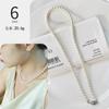 Colar de Pérolas com Contas Vintage para Mulheres, Corrente de Suéter de Luxo Leve de Nicho de Alta Qualidade, Feito Sob Medida, Origem Qingdao