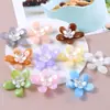 36mm Flores Gradientes Flores de Pérola Flores 3D Grampos de Cabelo DIY Acessórios de Cabelo Enfeites de Cabelo Materiais Decorativos Furos
