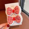 Lazo de dibujos animados de Año Nuevo para niña, peluche, dulce cuerda para el cabello, anilla para el cabello, linda bola, banda de goma para el cabello, cuerda para el cabello, accesorios para el cabello, tocado
