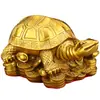 Estatueta de Tartaruga Dinheiro de Latão, Artesanato para Decoração de Casa, Decoração de Escritório, Ornamento de Mesa Estilo Chinês de Latão Presente