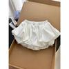 Falda Blanca de Línea A con Botones para Mujer, Look Adelgazante de Cintura Baja, Falda Corta Sexy Pura Pasión, Culottes Ajustados para el Verano 2025