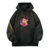Tendencia de Moda Otoño e Invierno 360g Sudaderas Pesadas Americanas para Hombres y Mujeres, Sudaderas con Capucha y Camisetas Interiores de Color Puro Estampadas