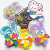 Accesorios Populares de Ropa Transfronterizos para Niñas, Insignia de Plástico Giratoria Luminosa con Emblema Impermeable de Goma