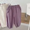 Pantalones Repelentes de Mosquitos para Niños 2026 Verano Nuevo Estilo Color Sólido Simple Ultra Suaves Largos Pantalones de Aire Acondicionado para Niños y Niñas