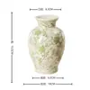 Jarrón de Porcelana Azul y Blanco, Simple y Moderno, Pintado a Mano, Estilo Ins de Alta Gama, Arreglo Floral para Sala de Estar, Decoración Suave de Lujo Ligero, Recipiente Decorativo para Flores de Mesa