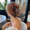 Elegante Clipe de Garra Triângulo Grande Vazado Simples Requintado Grampo de Cabelo Prendedor de Cabelo Rabo de Cavalo Coreia do Sul Acessórios de Cabelo Celebridade Cibernética
