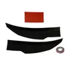 Asa Traseira Modificada para Carro Spoiler ABS Preto Completo Sem Furo Difusor Ajustável de Três Seções Asa Universal Fibra de Carbono