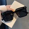 Nuevas gafas de sol de moda para mujer, de gran tamaño, que adelgazan el rostro, protección solar, protección UV, gafas de sol de conducción modernas para hombres.