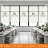 Persianas Rolô de Engenharia para Escritório, Cortinas de Proteção Solar, Cortinas Isolantes Térmicas e Bloqueadoras de Sol, Tipo Enrolável com Logo Impresso, Persianas Rolô Blackout para Publicidade Comercial