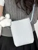 Bolso Cubo Tejido Personalizado y Elegante para Mujer 2026 Primavera Nuevo Estilo Coreano de Moda Tendencia Bolso Pequeño de Hombro Cruzado