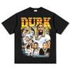 Camiseta de manga corta estampada LilDurk Reardecker Hip-hop retro americano transfronterizo, sudadera de cuello redondo de manga larga con capucha