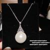 Joyería Concubina Imperial Sirena Ji Beizhu Collar de Gema Traje de Aretes de Perla Aurora Púrpura Pavo Real de Tahití