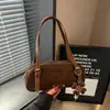 Bolso bandolera retro moderno y versátil, bolso de hombro informal esmerilado para mujer, bolso simple de gran capacidad, bolso para el trabajo, comercio exterior transfronterizo