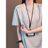 Camiseta de manga corta para hombre Marca de moda Verano Holgada Casual 2026 Nueva Llegada Celebridad de Internet Moderna ins Top Sencillo Manga Corta