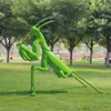 Ornamentos de Louva-a-deus Simulação Plástico Reforçado com Fibra de Vidro para Exterior Escultura de Inseto Decorações de Paisagismo de Jardim Pátio Gramado Belo Chen