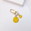 Chaveiro Smiley Colorido Transfronteiriço Pequeno Pingente Nova Bolsa Pingente Acessórios Chaveiro de Metal Presente de Ano Novo