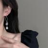 Aguja de Plata S925 Diseño Nicho Sentimiento Temperamento Combinable Aretes de Borla Galaxia Simples Ligeros de Lujo Aretes de Moda Aretes para Mujer